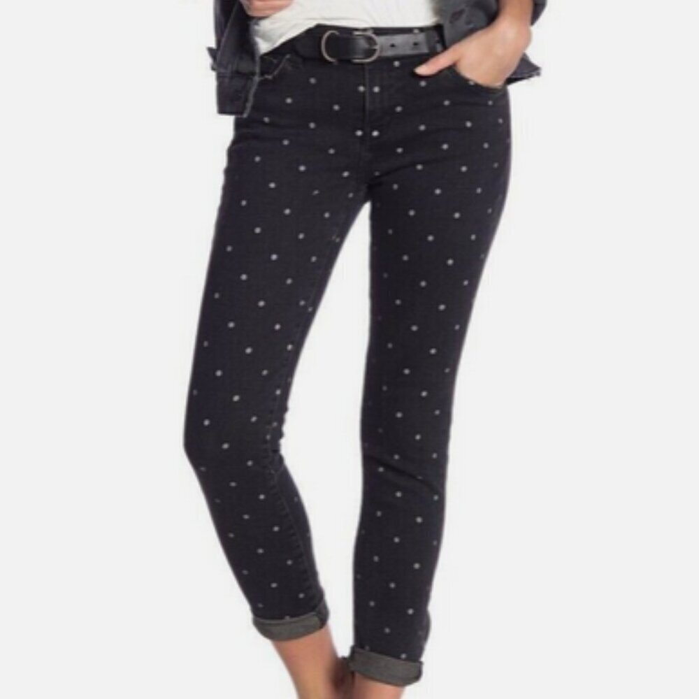 Current/Elliot Stilletto Polka Dot Skinny Jean